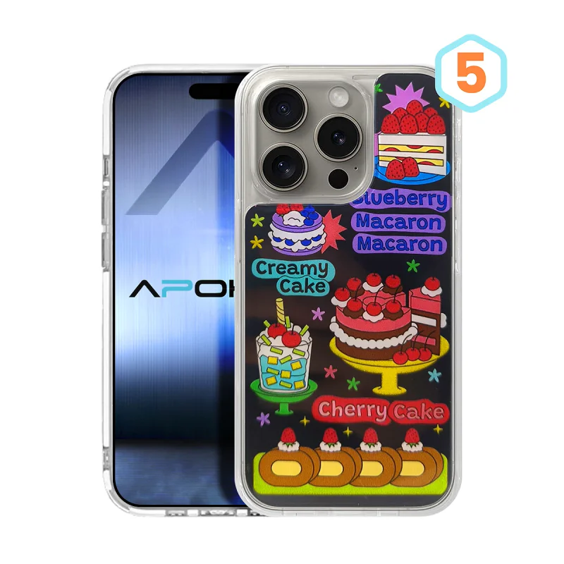 Capa Acrílica Laminada com Desenhos Apokin para iPhone 14 Pro Max Desenho 5 - Imagem 6
