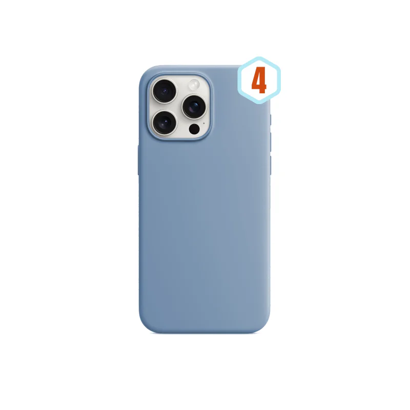 Capa de Silicone Líquido Apokin Efeito Pele para iPhone 12 Pro Max Cor 2 - Imagem 6