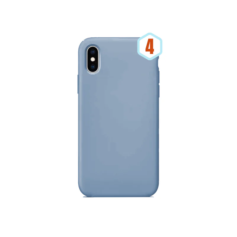 Capa de Silicone Líquido Apokin para iPhone Xs Max, Preto 11 - Imagem 6