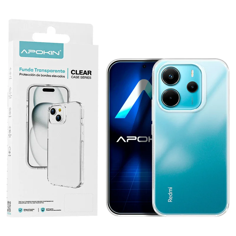 Capa Apokin para Xiaomi Redmi Note 14 4G Antichoque ABR Transparente