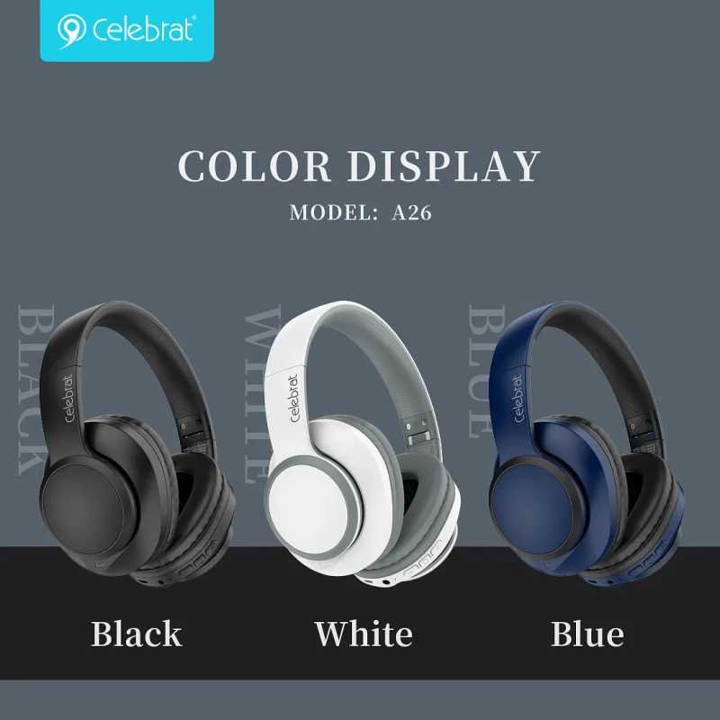 Auscultadores Bluetooth Apokin Celebrat A26 com Banda de Cabeça Preto - Imagem 4
