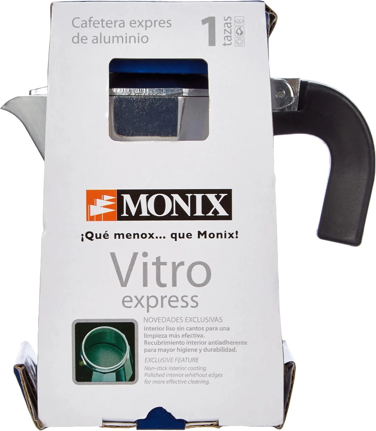 Cafeteira Italiana Monix Vitro Express 1 Chávena de Alumínio - Imagem 7