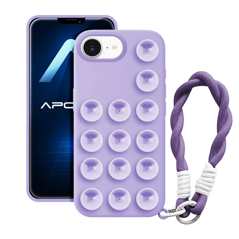Capa de Silicone com Ventosas e Cordão iPhone 16e Variedade de cores - Imagem 6