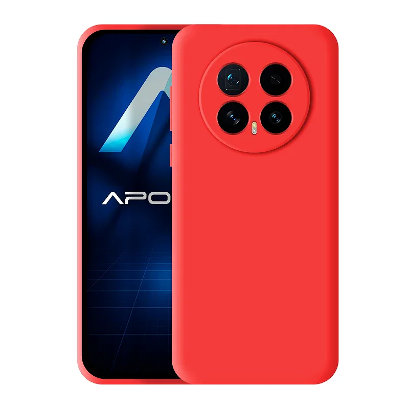 Capa de Silicone Suave Apokin para Honor Magic 8 Rosa claro - Imagem 4