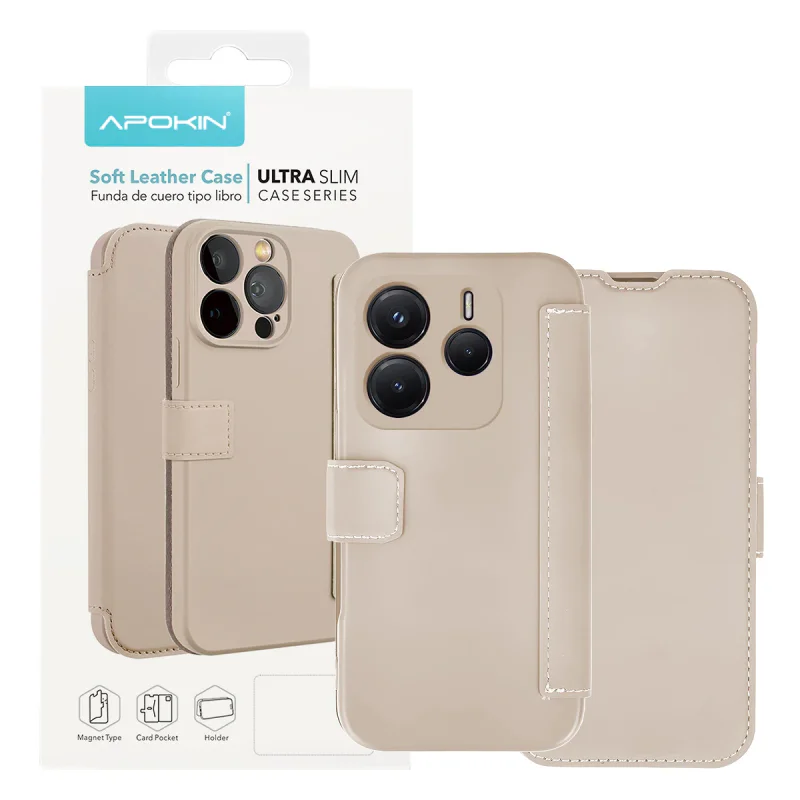 Capa Apokin para Xiaomi Redmi Note 14 4G Silicone com Efeito Pele Lilás - Imagem 3