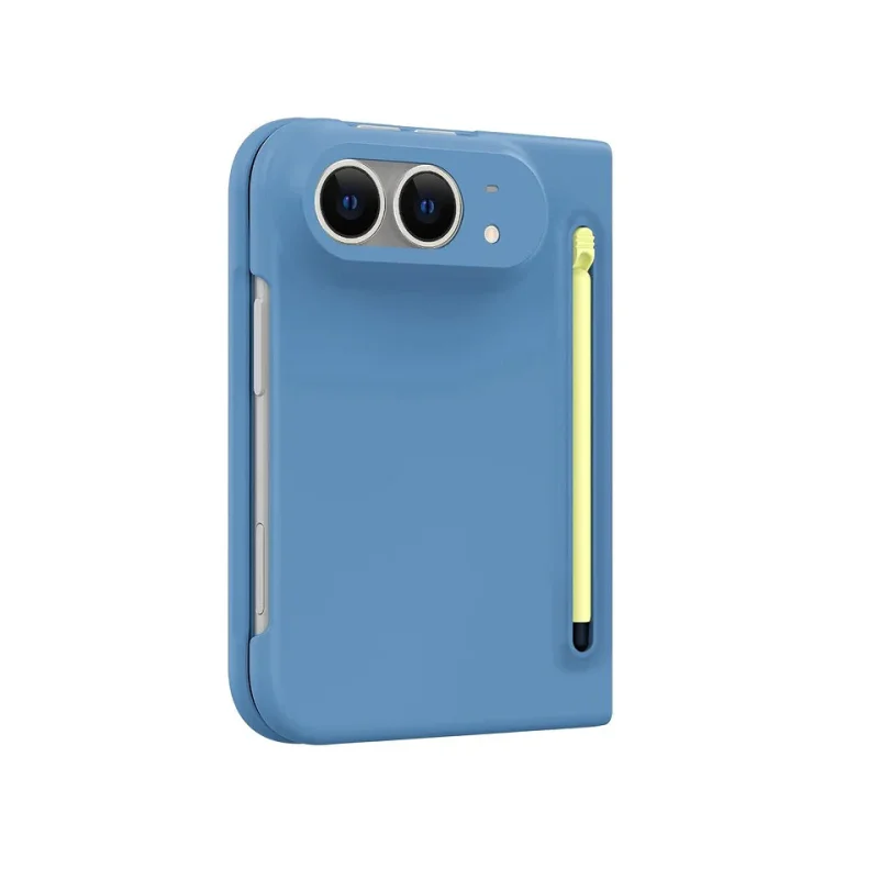 Capa Dobrável Ultrafina Apokin para iPhone Duo com Caneta Tátil Cinzento - Imagem 3