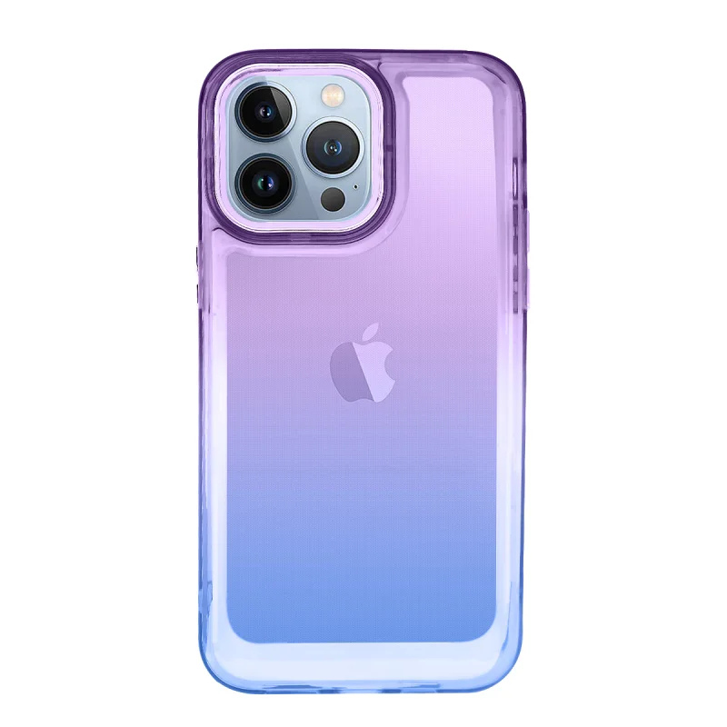 Capa Apokin Space Case em Degradé para iPhone 12 Pro Max Roxo com Azul - Imagem 3