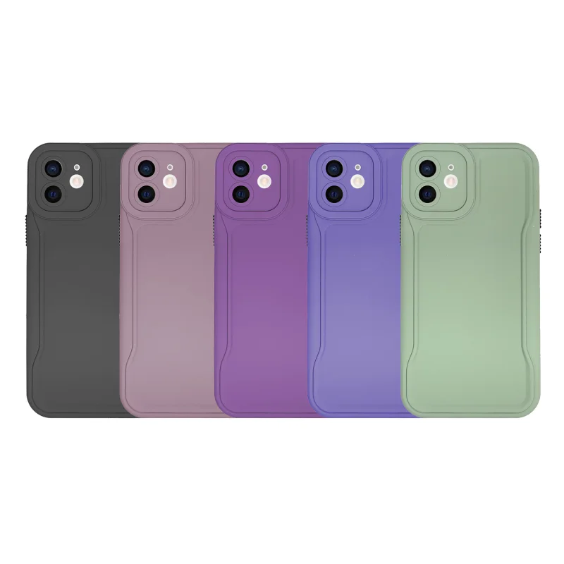 Capa de Silicone Apokin para iPhone 12 Antichoques com Proteção de Câmara Variedade de cores
