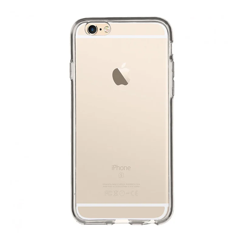 Capa de Silicone Apokin Transparente 2 mm para iPhone 6 e 6s - Imagem 1