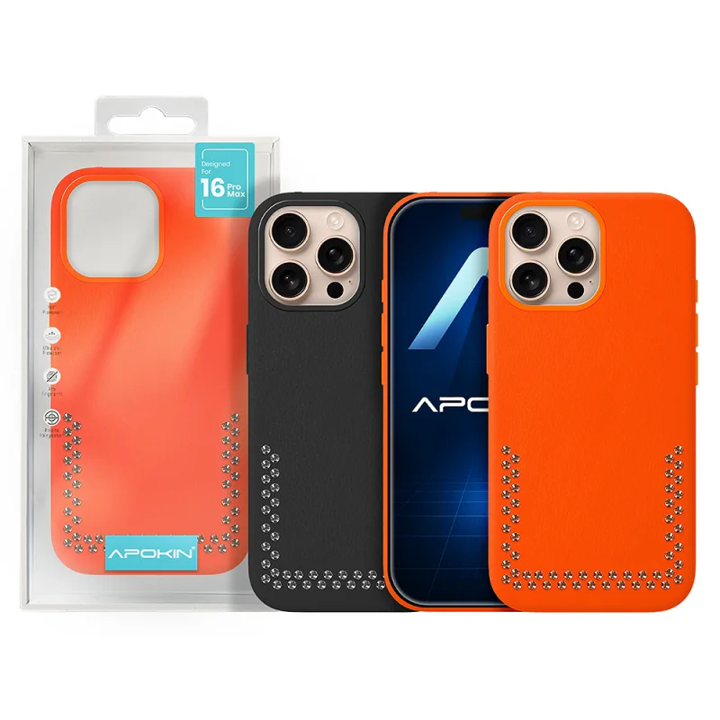 Capa Apokin iPhone 16 Pro Max Efeito Pele Cowgirl Variedade de cores