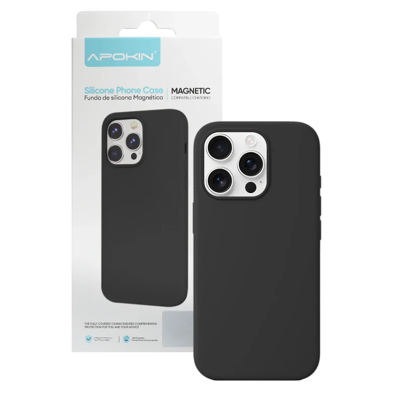 Capa Apokin para iPhone 16 Pro Max Silicone Líquido com MagSafe Grená - Imagem 2