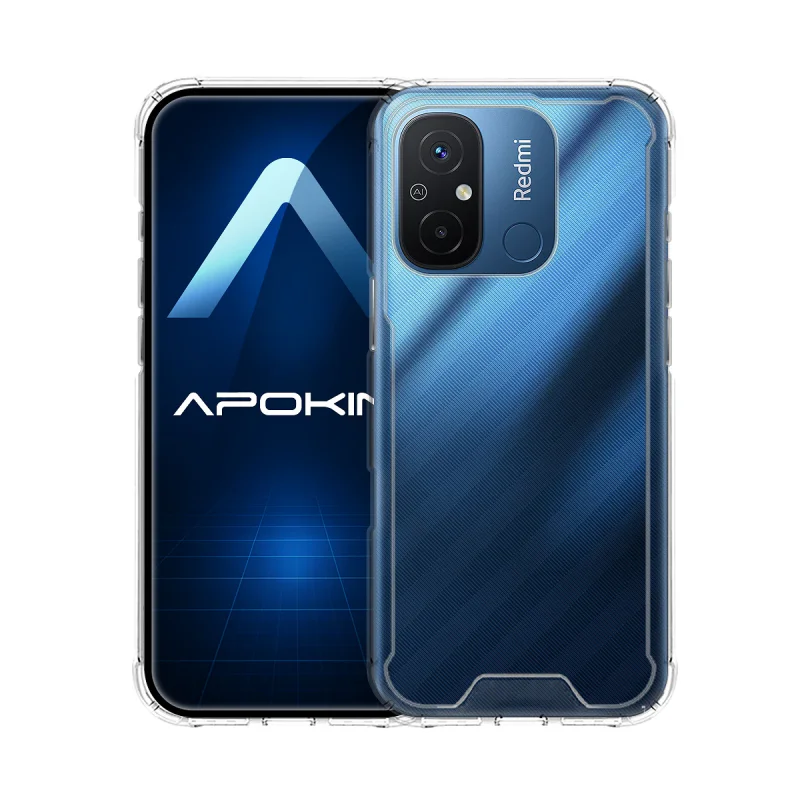 Capa Apokin para Xiaomi Redmi 12C Silicone Anti-choque Transparente