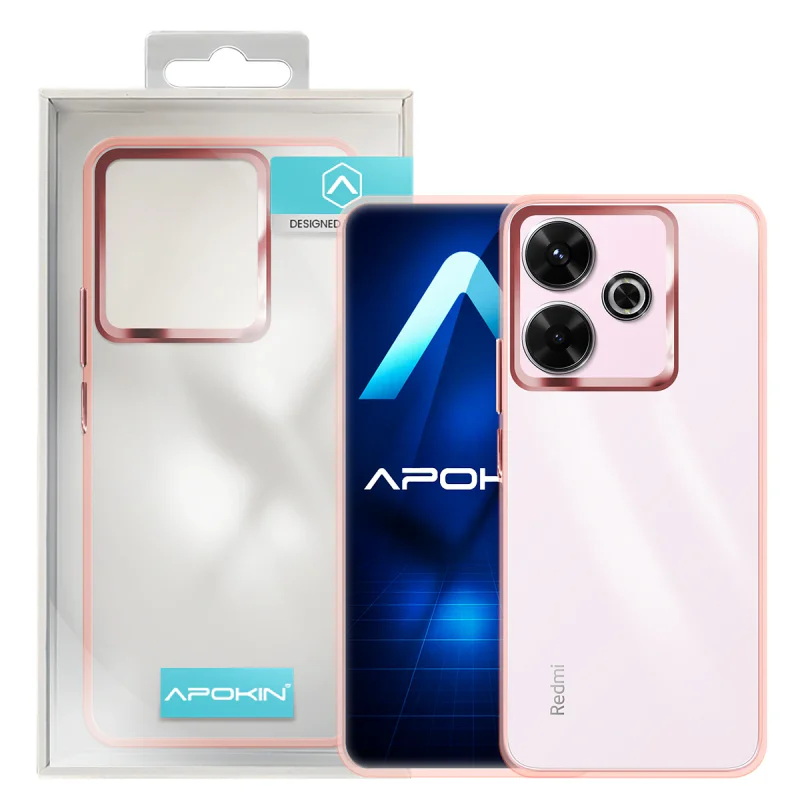 Capa Apokin para Xiaomi Redmi 13 Acrílica Transparente Lilás - Imagem 5