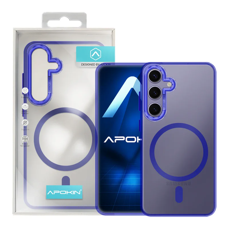 Capa Apokin para Samsung Galaxy S24 Plus Armadura Mate com MagSafe Preto - Imagem 3