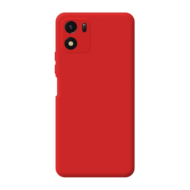 Capa Apokin Vivo Y01 Silicone Suave com Proteção 3D de Câmara Vermelho - Imagem 5