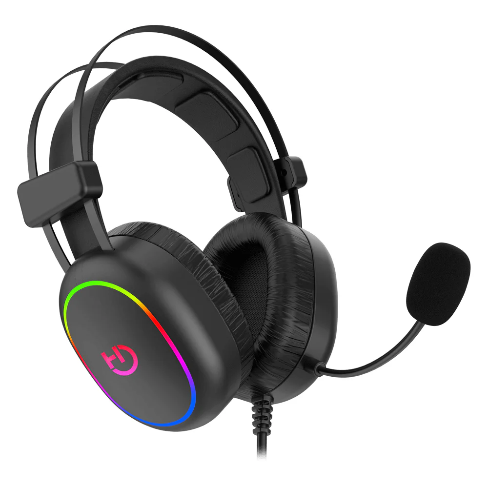 Headset Gaming Hiditec Erys ARGB com Microfone Jack 3,5 mm Preto - Imagem 4