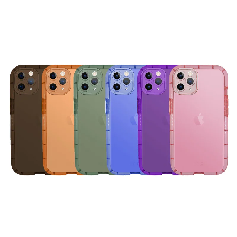 Capa Apokin para iPhone 12 Pro Max em Silicone Fluorescente Rosa Claro - Imagem 1