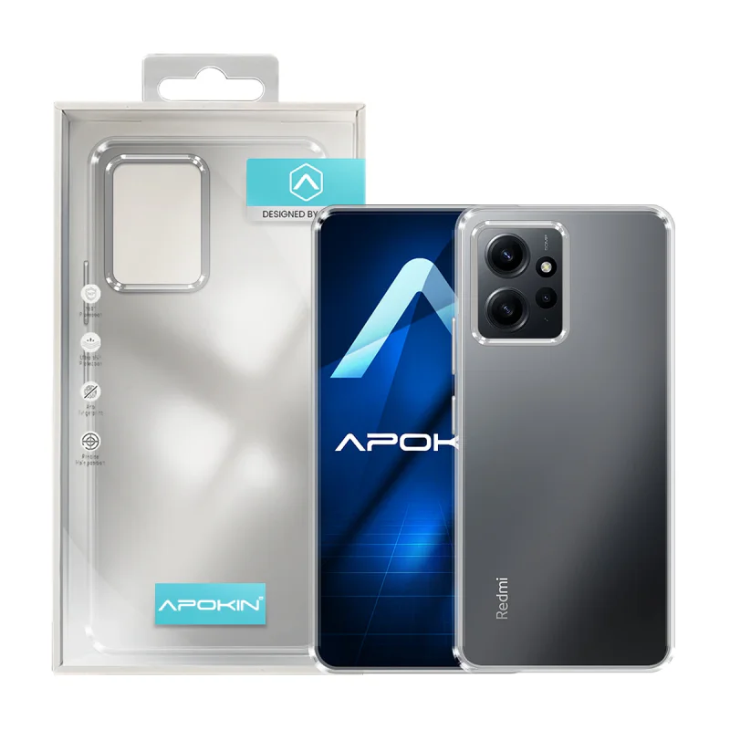 Capa Antichoque Apokin para Xiaomi Redmi Note 12 4G com Bordo Colorido Preto - Imagem 6
