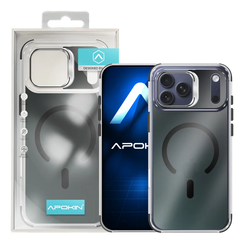 Capa Apokin Camaleão para iPhone 16E / 17E Magnética com Suporte Laranja - Imagem 2