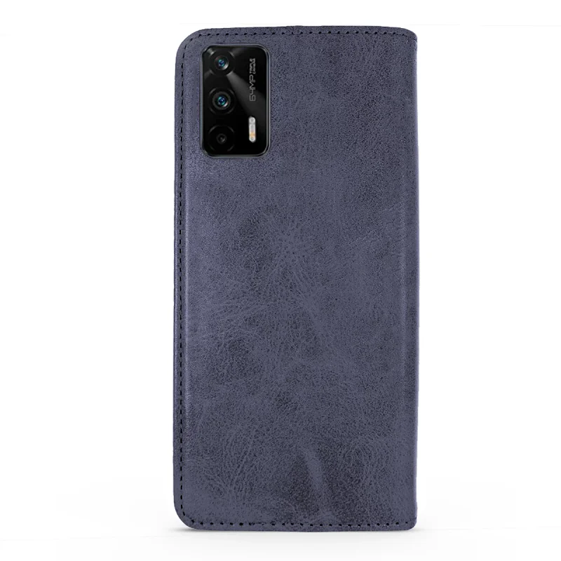Capa Livro Apokin para Realme GT 5G em Pele Sintética com Porta-Cartões Variedade de cores - Imagem 6
