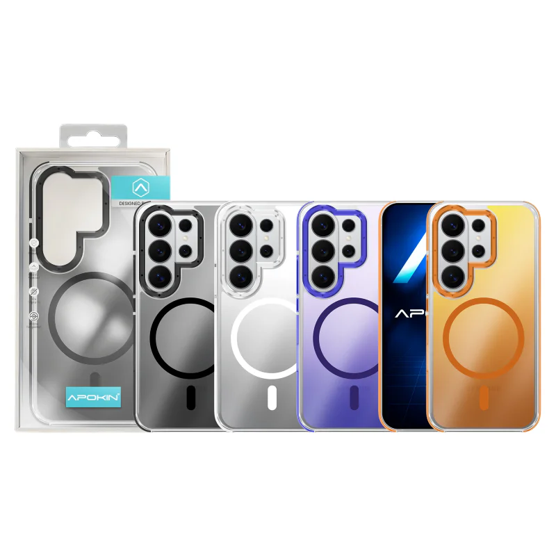 Capa Apokin para Samsung Galaxy S26 Ultra Efeito Camaleão com MagSafe Preto - Imagem 1