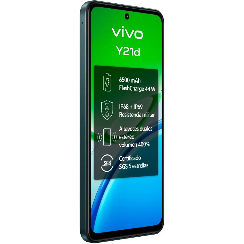 Smartphone Vivo Y21d 6GB 256GB 6,68" 90Hz 4G Verde Jade - Imagem 3