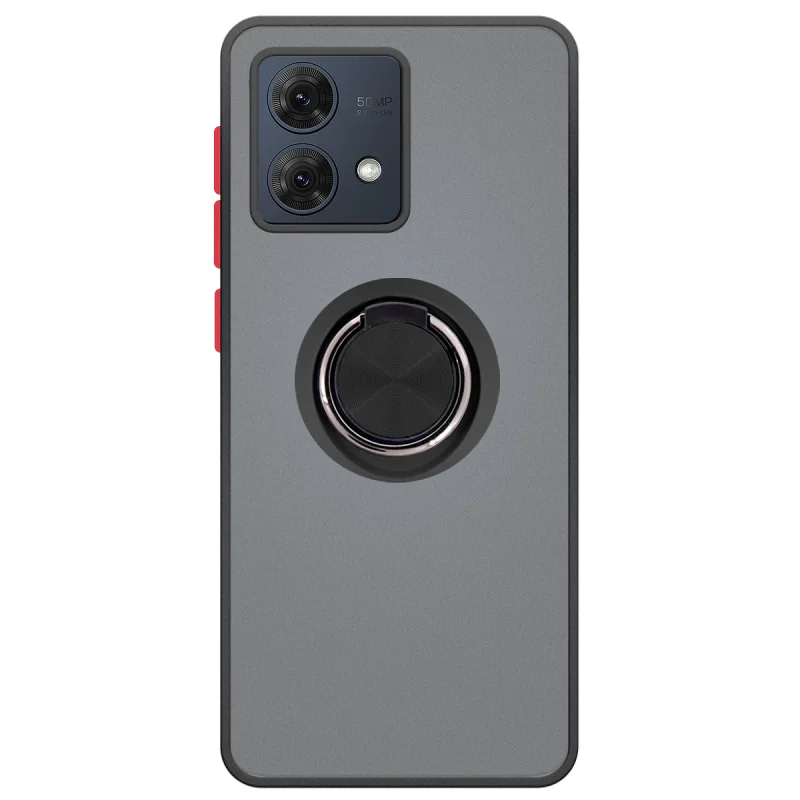 Capa em Gel Apokin com Íman e Suporte para Motorola Moto G84 Preto - Imagem 3