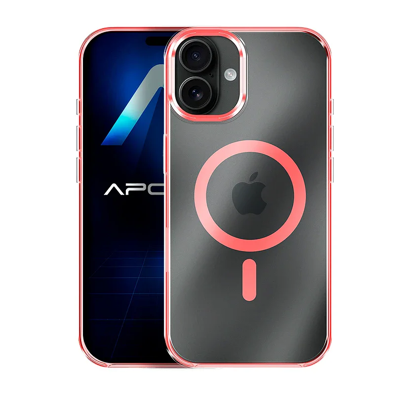 Capa Apokin para Apple iPhone 17 Acrílica Transparente Premium MagSafe Variedade de cores - Imagem 3