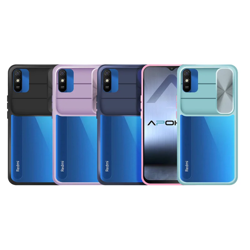 Capa Antichoque Apokin para Xiaomi Redmi 9A em Gel com Proteção de Câmara Preto - Imagem 1