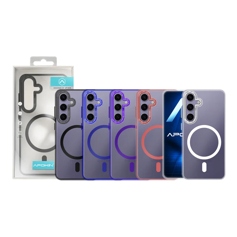 Capa Apokin para Samsung Galaxy S24 Plus Armadura Mate com MagSafe Preto - Imagem 1