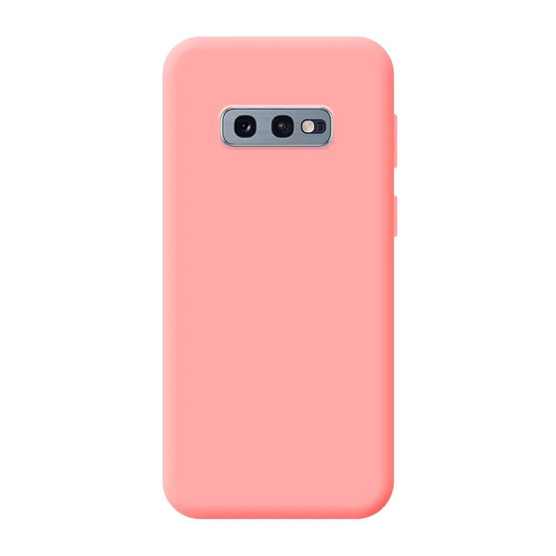Capa de Silicone Suave Apokin para Samsung Galaxy S10e Rosa - Imagem 4
