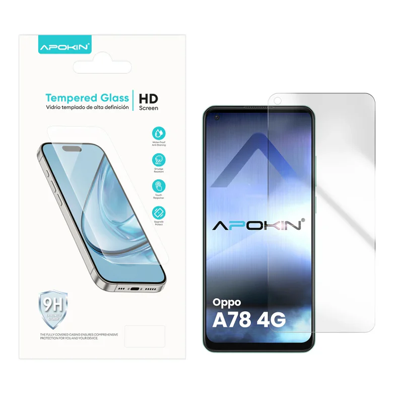 Película de Vidro Temperado Apokin para Oppo A78 4G Transparente