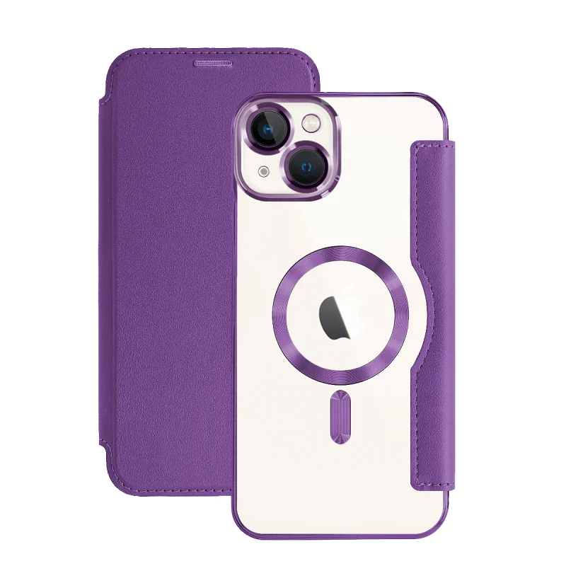 Capa Apokin Mocome Cromada com MagSafe para iPhone 13 Azul - Imagem 4
