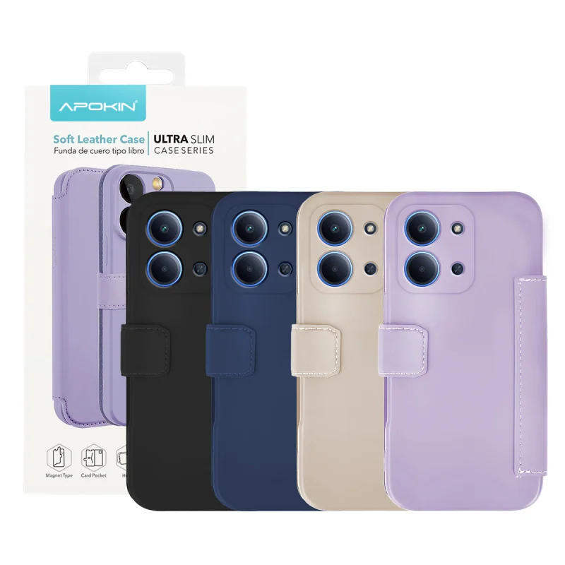 Capa de Silicone Apokin para Xiaomi Redmi 15C 5G Rosa claro