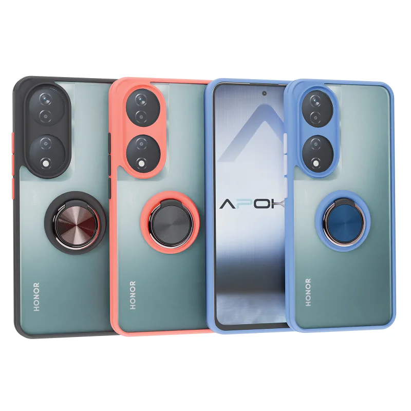 Capa Apokin para Honor 90 Lite em Gel Fumado com Íman e Suporte Variedade de cores - Imagem 1