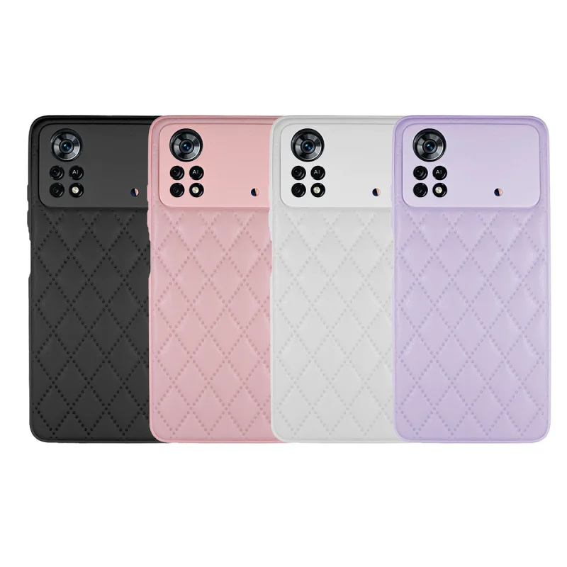 Capa Apokin para Xiaomi Poco X4 Pro 5G Fumada com Suporte e Íman Lilás
