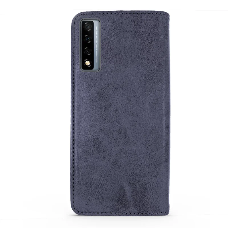 Capa de Pele Apokin para TCL 20L com Porta-Cartões Vermelho - Imagem 3