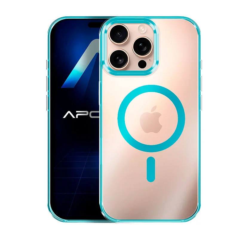 Capa Apokin para iPhone 16 Pro Acrílico Premium Transparente Variedade de cores - Imagem 2