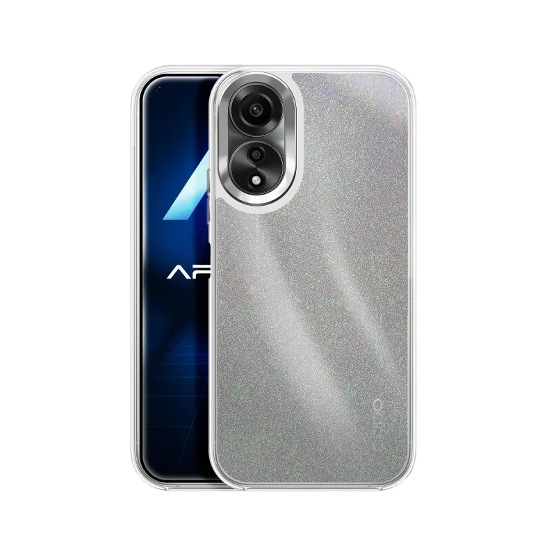 Capa Acrílica com Glitter Apokin para Oppo A78 4G Lilás - Imagem 6