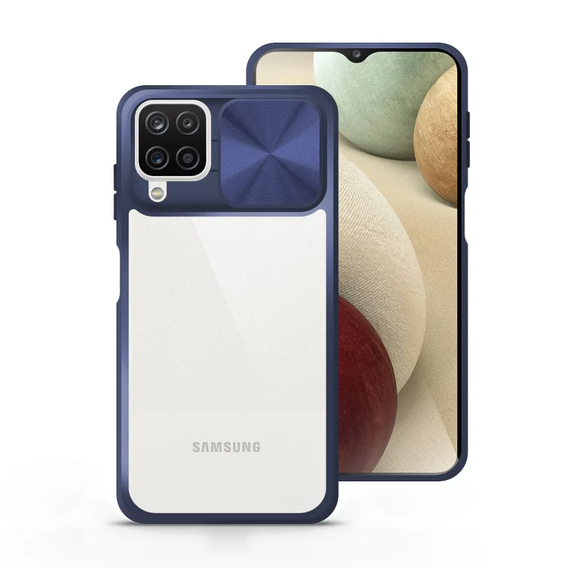 Capa Apokin para Samsung Galaxy A12 Gel Antichoque com Cobertura Deslizante Lilás - Imagem 3