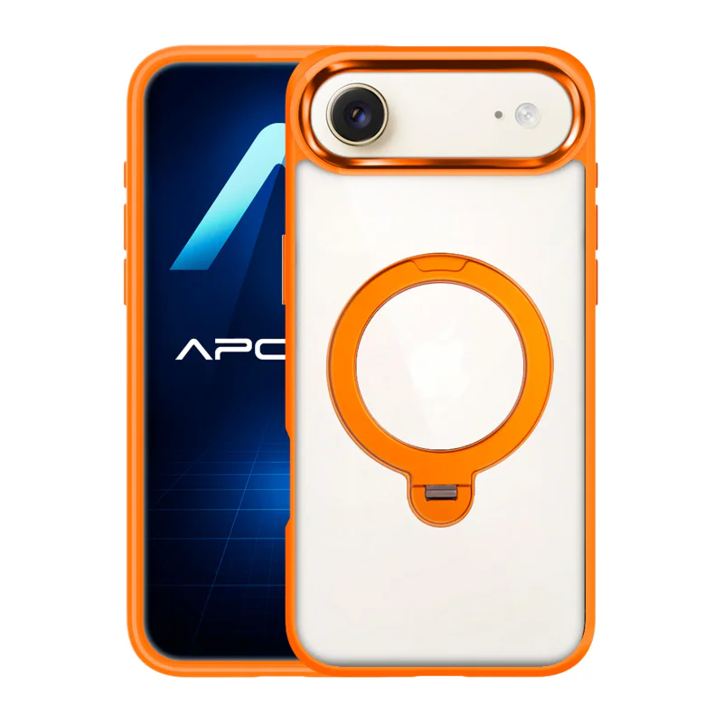 Capa Apokin para Apple iPhone 17 Air com Anel e MagSafe Laranja - Imagem 2