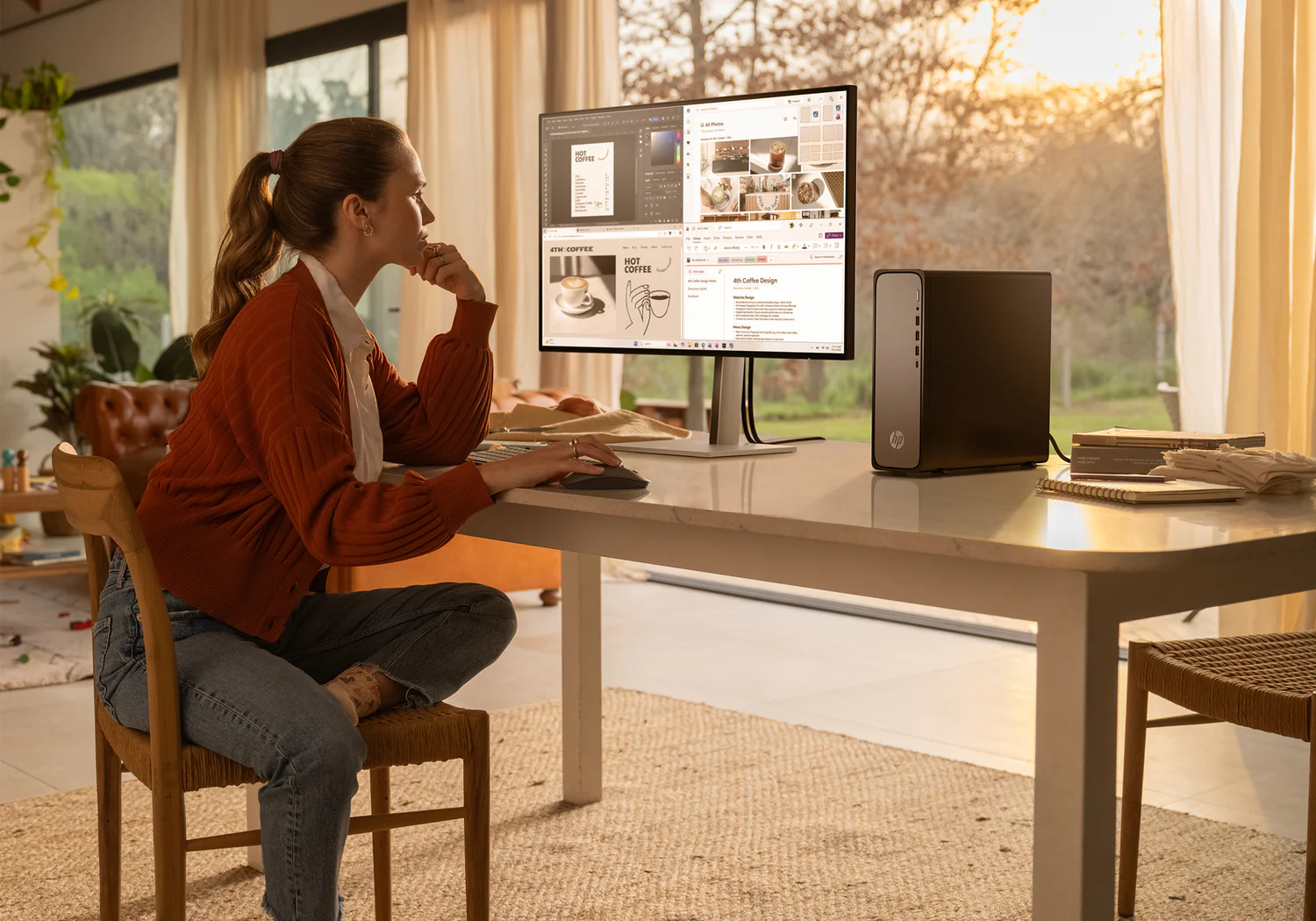 Computador HP OmniDesk Slim S04-0011ns AMD Ryzen 7 7445HS 8GB 512GB SSD FreeDOS - Imagem 4
