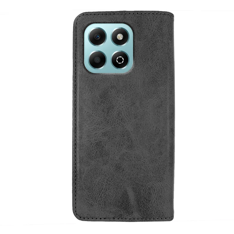 Capa Livro com Porta-cartões Apokin para Honor X6b em Pele Sintética Preto - Imagem 4