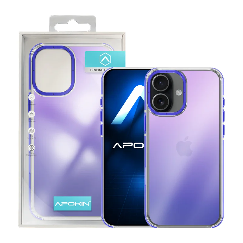 Capa Efeito Camaleão Apokin para Apple iPhone 16 Laranja - Imagem 5