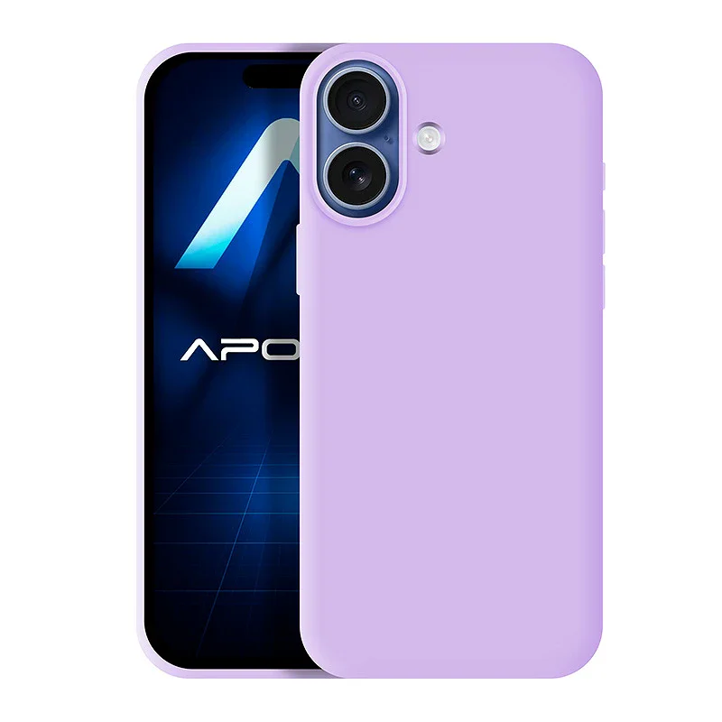 Capa Silicone Macio Apokin para iPhone 17 Lilás - Imagem 5