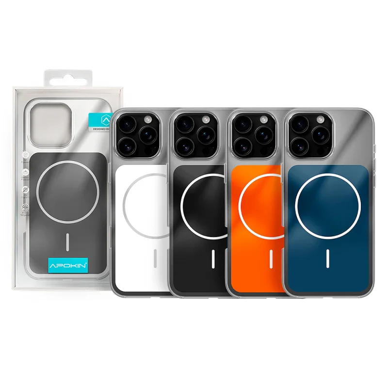 Capa Apokin para iPhone 16 Pro em Acrílico com MagSafe Variedade de cores - Imagem 1