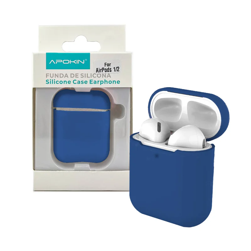 Capa Apokin para AirPods 1 e 2 Silicone Variedade de cores - Imagem 6