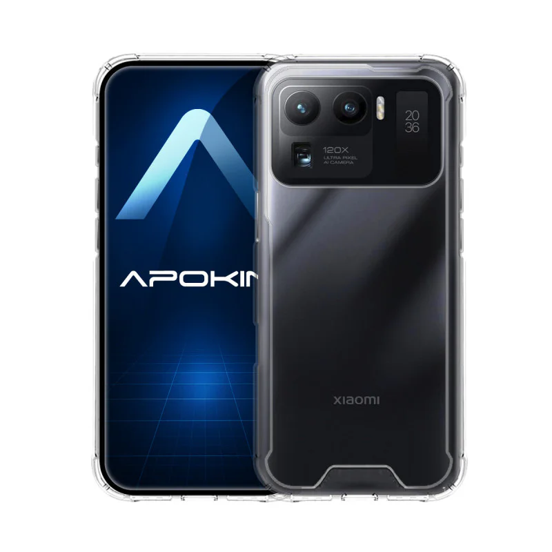 Capa Apokin para Xiaomi Mi 11 Ultra Silicone Reforçado Antichoque Transparente