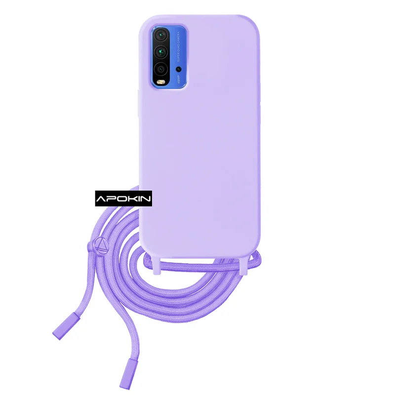 Capa Apokin para Xiaomi Poco M3 e Redmi 9T Macia com Cordão Variedade de cores - Imagem 4