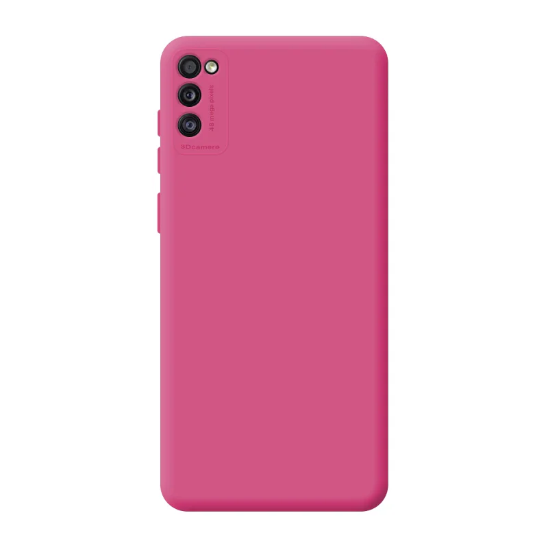Capa Apokin para Samsung Galaxy A41 Silicone com Proteção de Câmara 3D Azul turquesa - Imagem 6